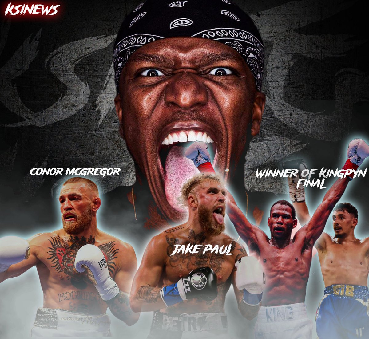ksinews_'s tweet photo. Who’s next for KSI after Tommy Fury 👀

- Conor McGregor
- Jake Paul
- Gib/ Kenny (Winner of Kingpyn Final) https://t.co/gyj42oMoWc