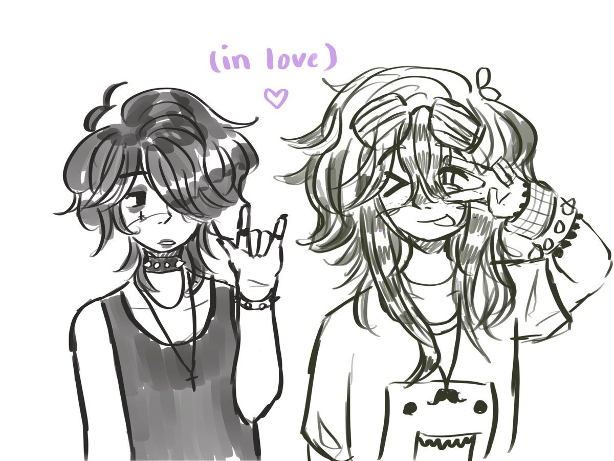 makometchi's tweet image. your honor they are in love #OMORI #OMORIFANART #emori #scenebasil