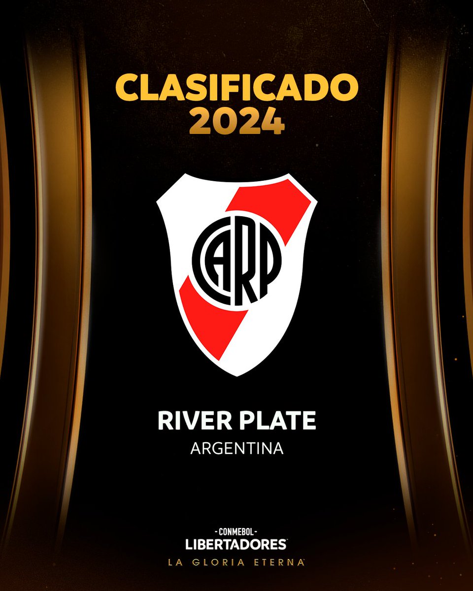Libertadores's tweet photo. 👋⚪🔴 ¡Bienvenido de nuevo! @RiverPlate se clasificó a la CONMEBOL #Libertadores 2⃣0⃣2⃣4⃣.

#GloriaEterna https://t.co/O4qnZ2zyDL