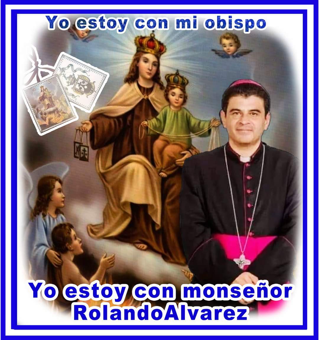 MNAMasaya's tweet photo. Rolando amigo Dios y el pueblo está contigo. No olvidemos unirnos en cadena de  oración por Monseñor Rolando Álvarez @DiocesisdeMat  mañana domingo. Que el señor escuche nuestras oraciones 🙏🇻🇦
#SOSNicaragua 
#SOSIglesiaNi https://t.co/Eu52KvLdn6