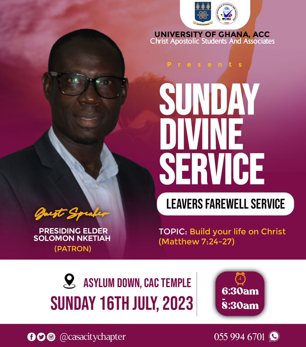 casacitychapter's tweet photo. Join us TOMORROW God-willing for our #LeaversService! It will be glorious!! 🥳❤️‍🔥

SEE YOU 🔜!!! 🏃🏃‍♀️ 

#BuildYourLifeOnChrist
#BearingFruitsHundredfold
#casacitychapter #casaglobal
#casamove #casatakeover
#WithAVision #ComeAndSee
#WithAStrongVision https://t.co/3Osp2AGobk