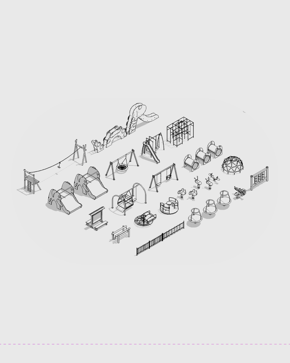 BlocksRevit's tweet photo. 🤩 Discover the incredible collection of parametric families from the Playground Collection by Blocks!

🌎 Visit now https://t.co/OUQOTGXXde and learn more about our plugin integrated with Revit! https://t.co/81tyhhFS6u