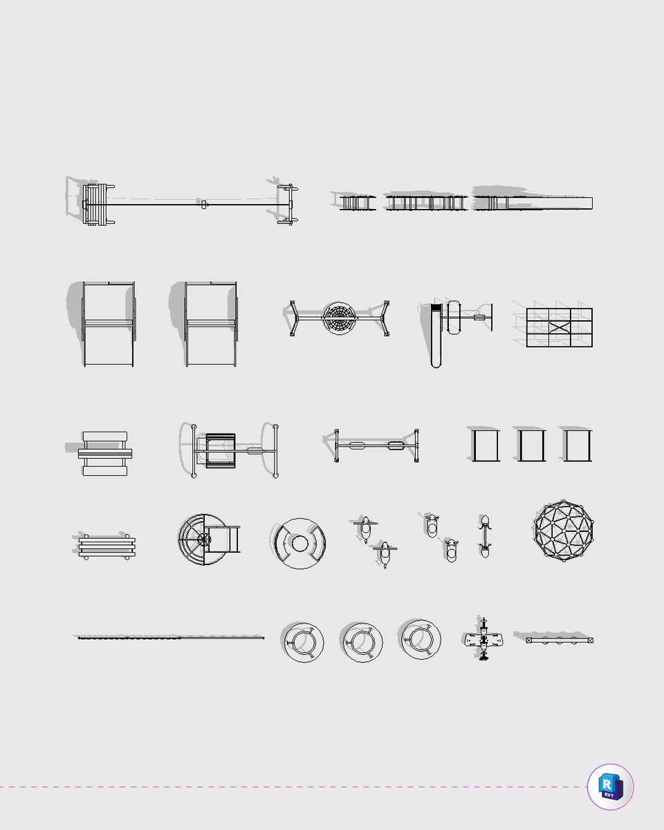 BlocksRevit's tweet photo. 🤩 Discover the incredible collection of parametric families from the Playground Collection by Blocks!

🌎 Visit now https://t.co/OUQOTGXXde and learn more about our plugin integrated with Revit! https://t.co/81tyhhFS6u