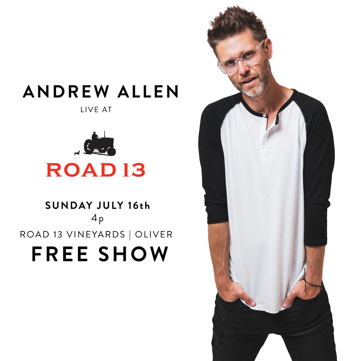Tomorrow night friend! Free show <a href="/Road13Vineyards/">Road 13 Vineyards</a> !
Stoked to see you there!