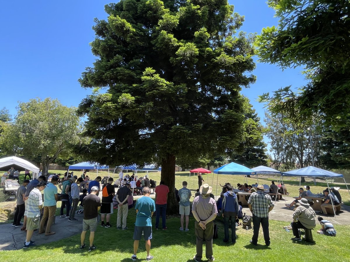 Thankful to preach to the men of my church at our Men’s BBQ. Great food and sincere responses.