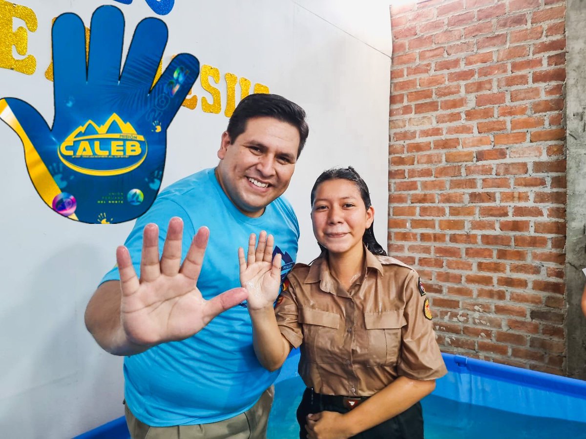 AdventistasMPN's tweet photo. ✨Las nuevas generaciones se rinden a Jesús♥️ y 20 personas se bautizan  haciendo un pacto con el Señor de los cielos en el distrito misionero #PiuraC en el marco de #CalebAlfa en nuestra Misión Peruana del Norte🖐️ #YoVoy https://t.co/LahFst6zCl