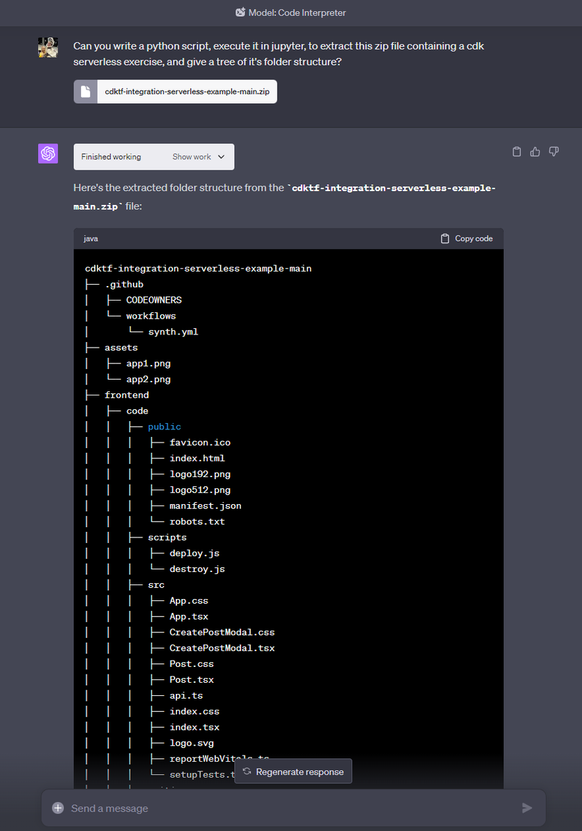 1stMarsColonist's tweet image. Why am I so impressed with this?
#CodeInterpreter