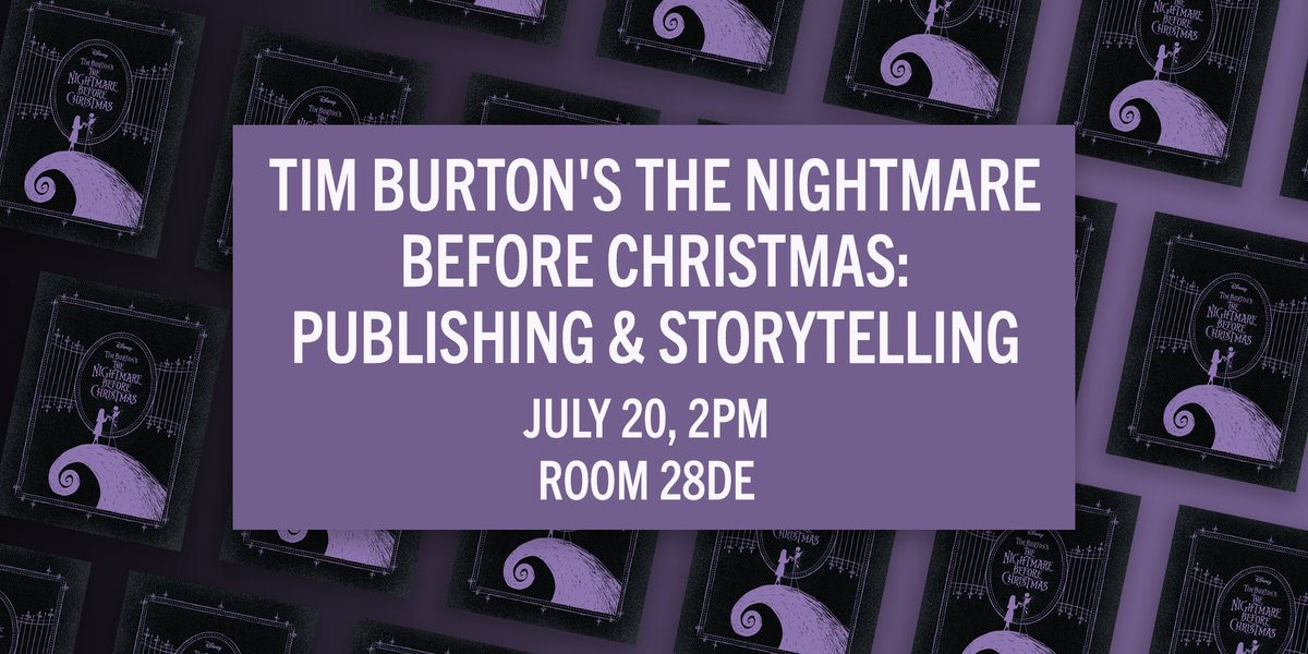 DisneyBooks's tweet photo. I sense there’s something in the wind…like the Tim Burton’s The Nightmare Before Christmas: Publishing &amp; Storytelling panel at #SDCC2023!
(📍 July 20, 2 PM. Room 28DE) https://t.co/g8RNPCYISu
