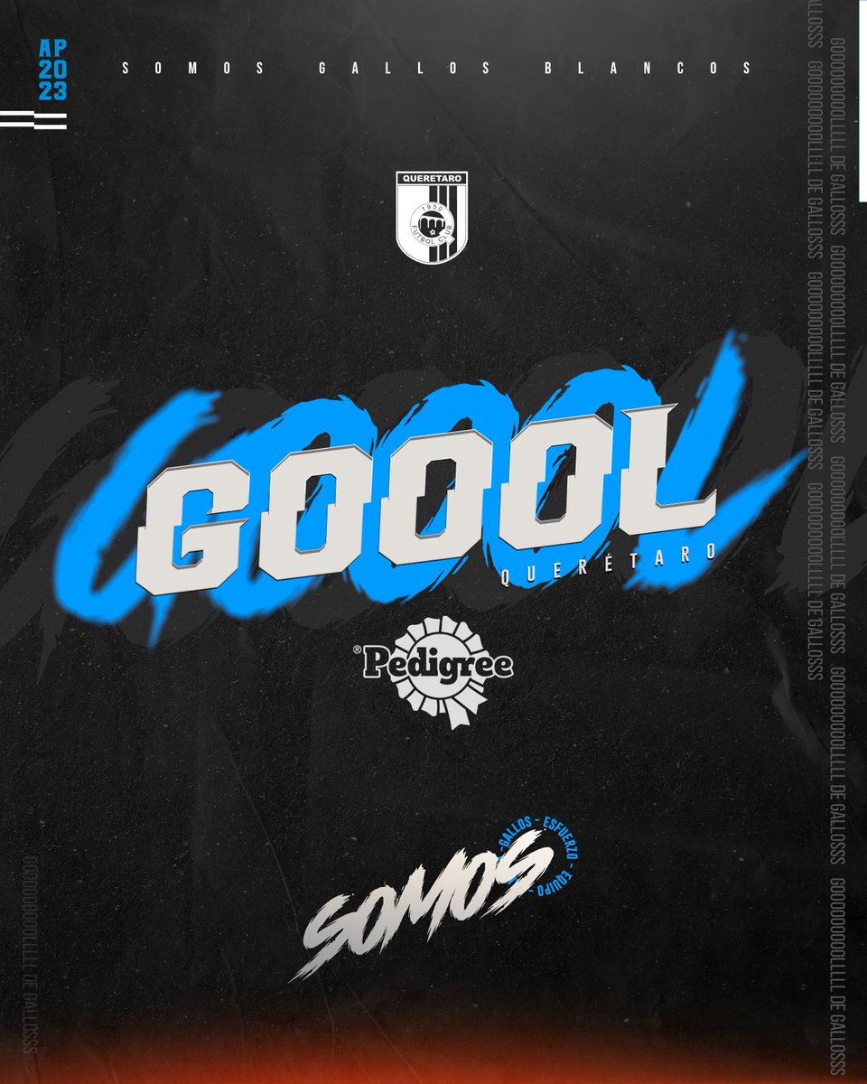 Club_Queretaro's tweet photo. ⏱️| 16’ #SanLuisVSGallos

🔵🟡 0-1 🐓

¡GOOOOOOOOOOOOOL! Sepúlveda manda el balón al fondo de la red. ¡VAMOS, GALLOS!

Presenta: @PedigreeLatam

#Somos🔵⚫️ https://t.co/WEePlQfdzA
