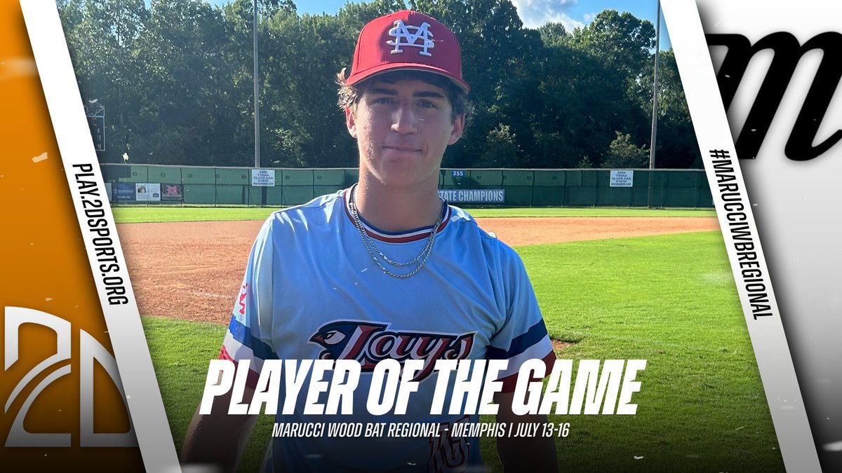 2DsportsbsbPOG's tweet photo. ⭐️ PLAYER OF THE GAME ⭐️

Cooper Lewis: 7IP 1H 1R 6K
Summer Team: MS BLUE JAYS 2024

@2DsportsTN
#MarucciWBRegional https://t.co/IAca81jhok