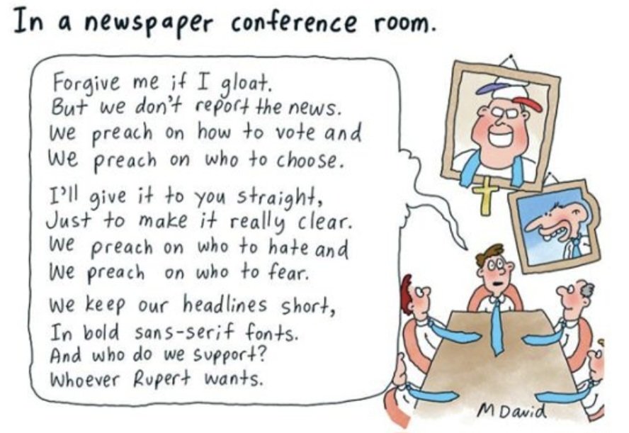 .@mdavidcartoons provides the best commentary on the media's influence in the Fadden by-election. Superb. #auspol #FaddenVotes #journalism #Insiders