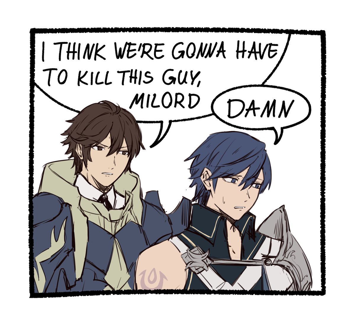 damn  #chrom #frederick #fireemblem #fireemblemawakening