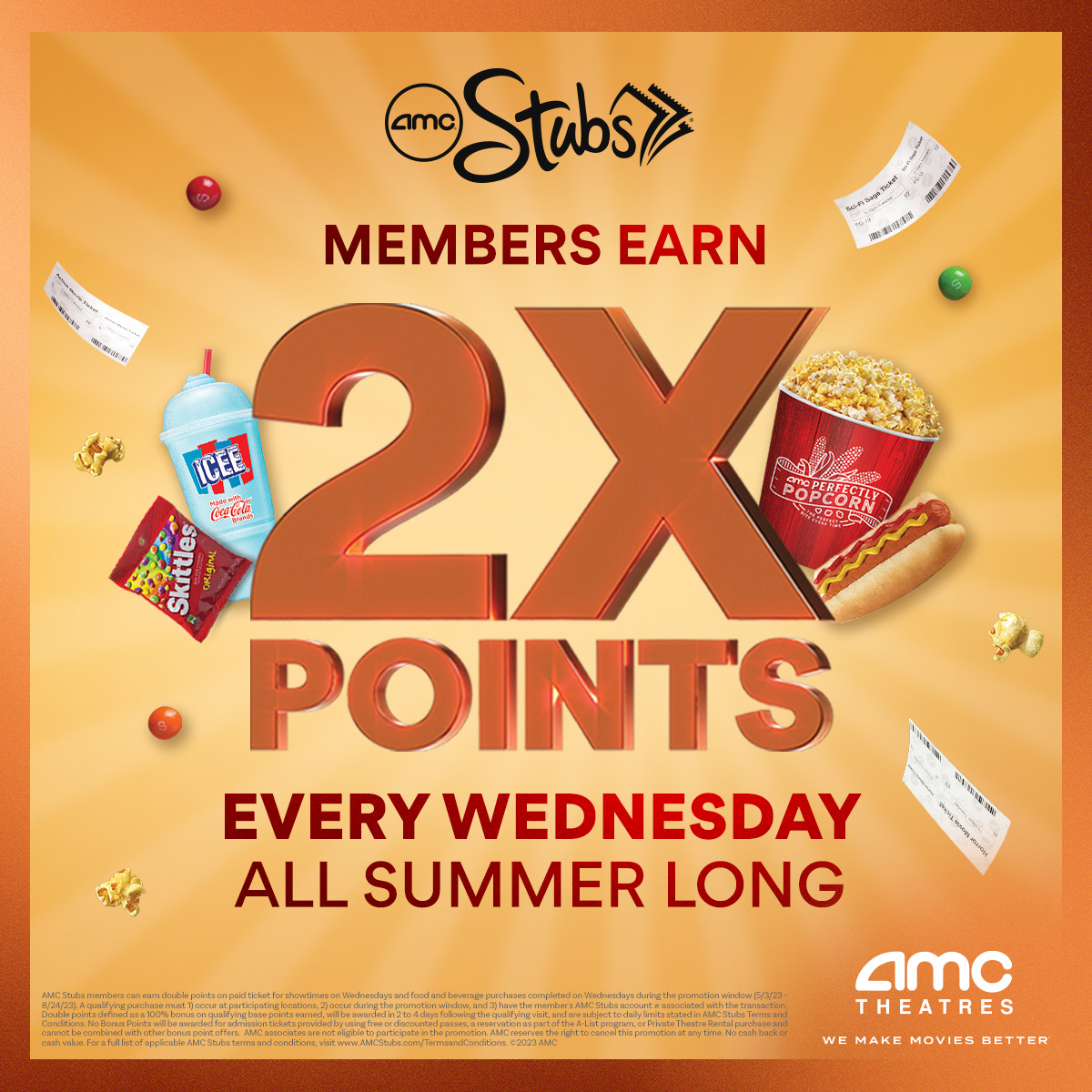 AMC Theatres on Twitter "This summer, we’re showing appreciation for our AMC Stubs members with