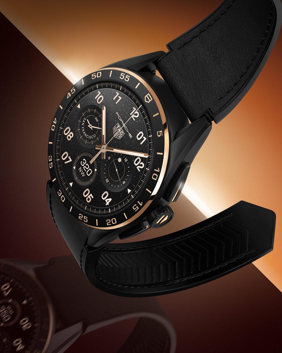 TAGHeuerJapan's tweet photo. ハイエンドなデザインで魅せる2つの新しいTAG Heuer Connected Watchが登場。
黒とローズゴールドを基調とした、#タグホイヤー のウォッチ製造のエレガンスとコネクティビティのパワーが最高のパフォーマンスをサポートします。
▼商品詳細
https://t.co/P9HQCj1lrS
#TAGHeuer #ConnectedWatch https://t.co/wJ2JKV0Gri