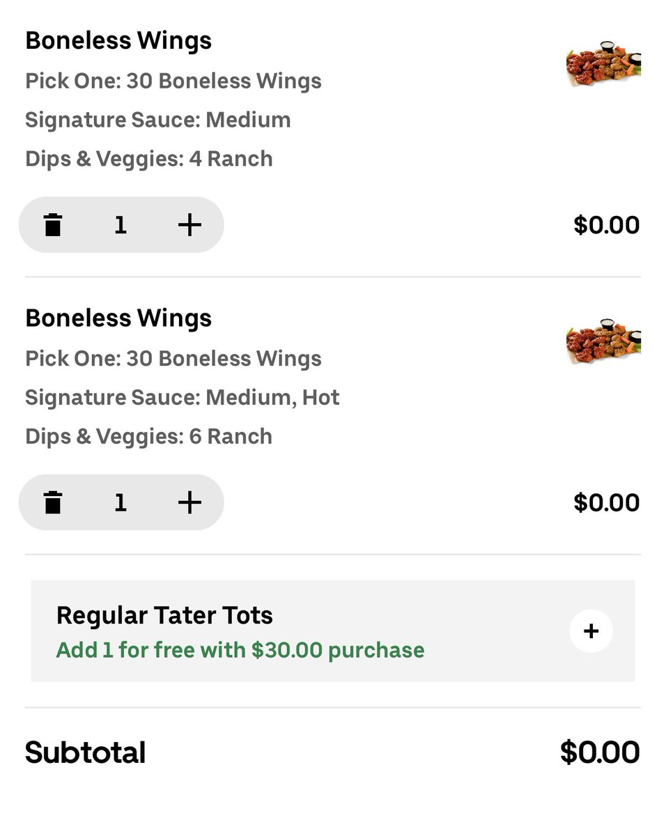 Who else copped the free Wings from Buffalo Wild Wings?

Price errors have us eating for the next few days at 0 cost! 🍗🐓