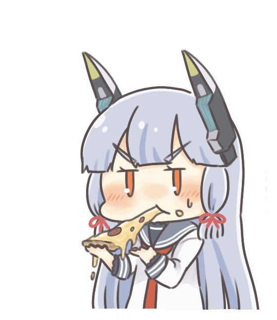 叢雲(艦これ) 「ピザは高熱で焼いてるからカロリーゼロ」|花梨(かりん)。@仕事と原稿中のイラスト