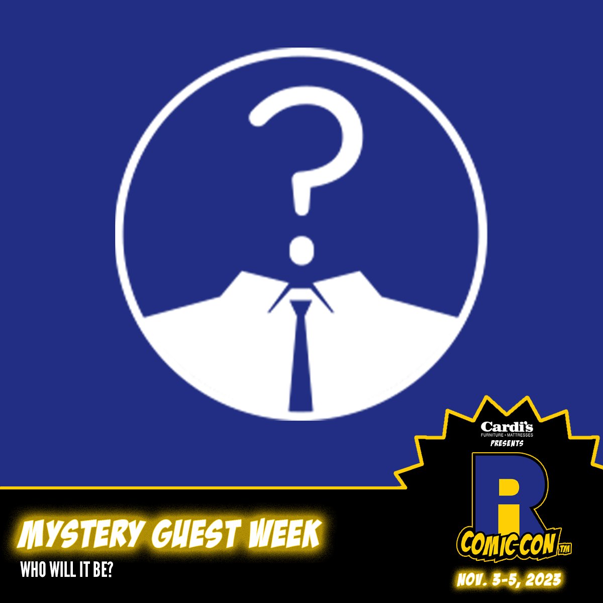It's another theme week, but this one's a mystery... Each day, a new guest is announced, but each one is not connected to the other. Come back each day at 11 am to see who it is. #mysteryguest #surprisesurprise