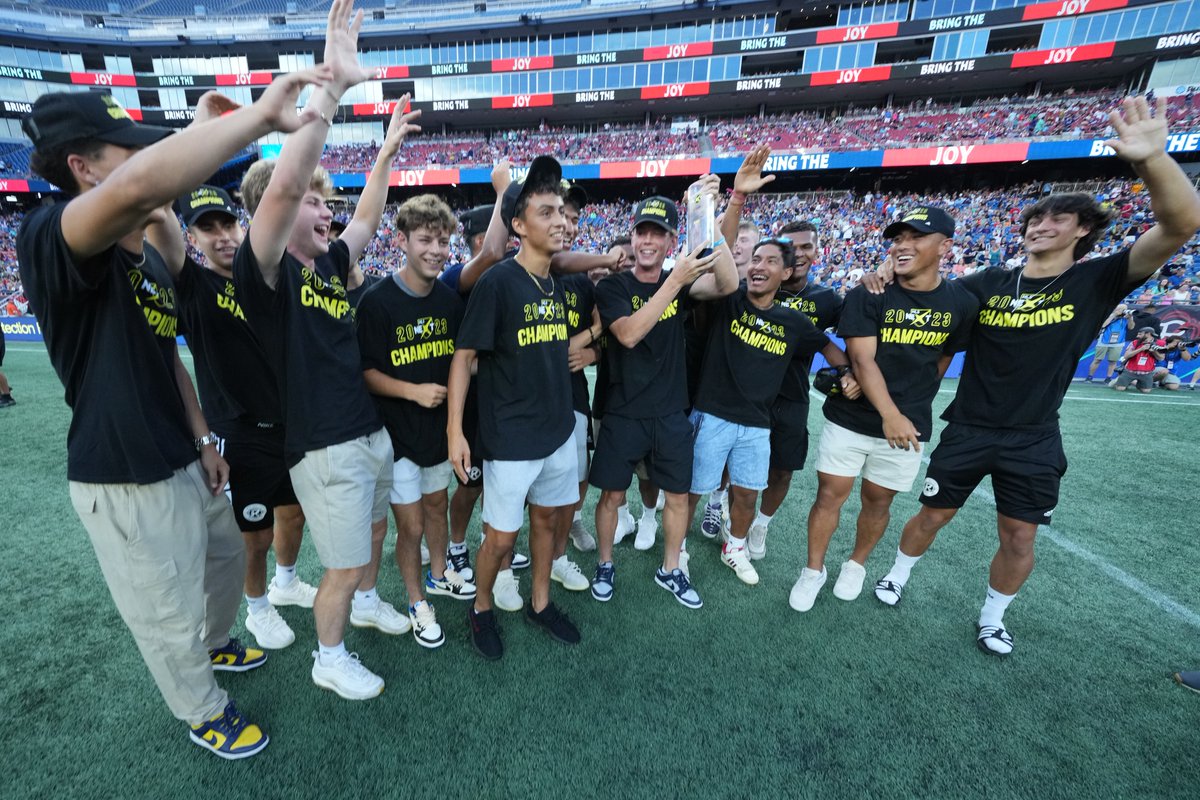 NERevsAcademy's tweet photo. Welcoming the MLS NEXT Cup Champs back to Gillette Stadium 🏆🤩 https://t.co/mx823NxyrX