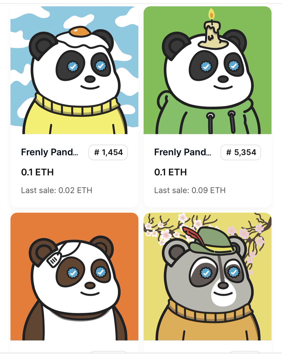 Stay tuned for a special announcement on these ✅ 🐼’s in our next trait launch. 

Buy, or Make an offer on OpenSea ➡️ opensea.io/collection/fre…