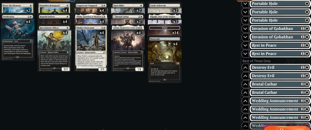 lucaparroz_'s tweet photo. Humans tem sido rápido, funcional e simples.

Giant Killer super bem posicionado no momento, ando muito satisfeito com ele.

Deck - https://t.co/jer1QwoUlB

MonoG Devotion, Rakdos Sacrifice/Midrange, Humans e UW Control são meus favoritos hoje no formato.

#MTGArena #Explorer https://t.co/cWuMLMDaoO