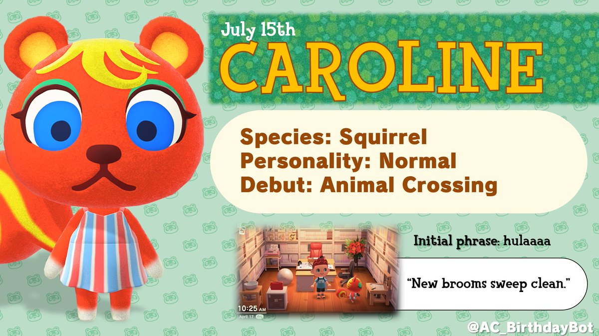 AC Birthday Bot tweet media