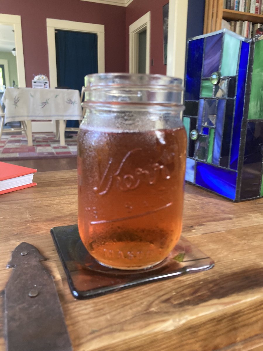 marybeet's tweet photo. Tea. Earl Grey. Iced. (Captain Picard would no doubt be appalled, but it’s 93 degrees. Which you can tell because the ice has already melted.) https://t.co/rHeLZygDDS