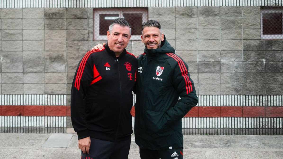 FCBayernES's tweet photo. Nos da mucho gusto ver que ese camino lleno de éxitos continúa 👏 

Muchas felicidades ‘Micho’ y a toda la hinchada de @RiverPlate por este título de liga 🏆 https://t.co/i3M3H2h5c4