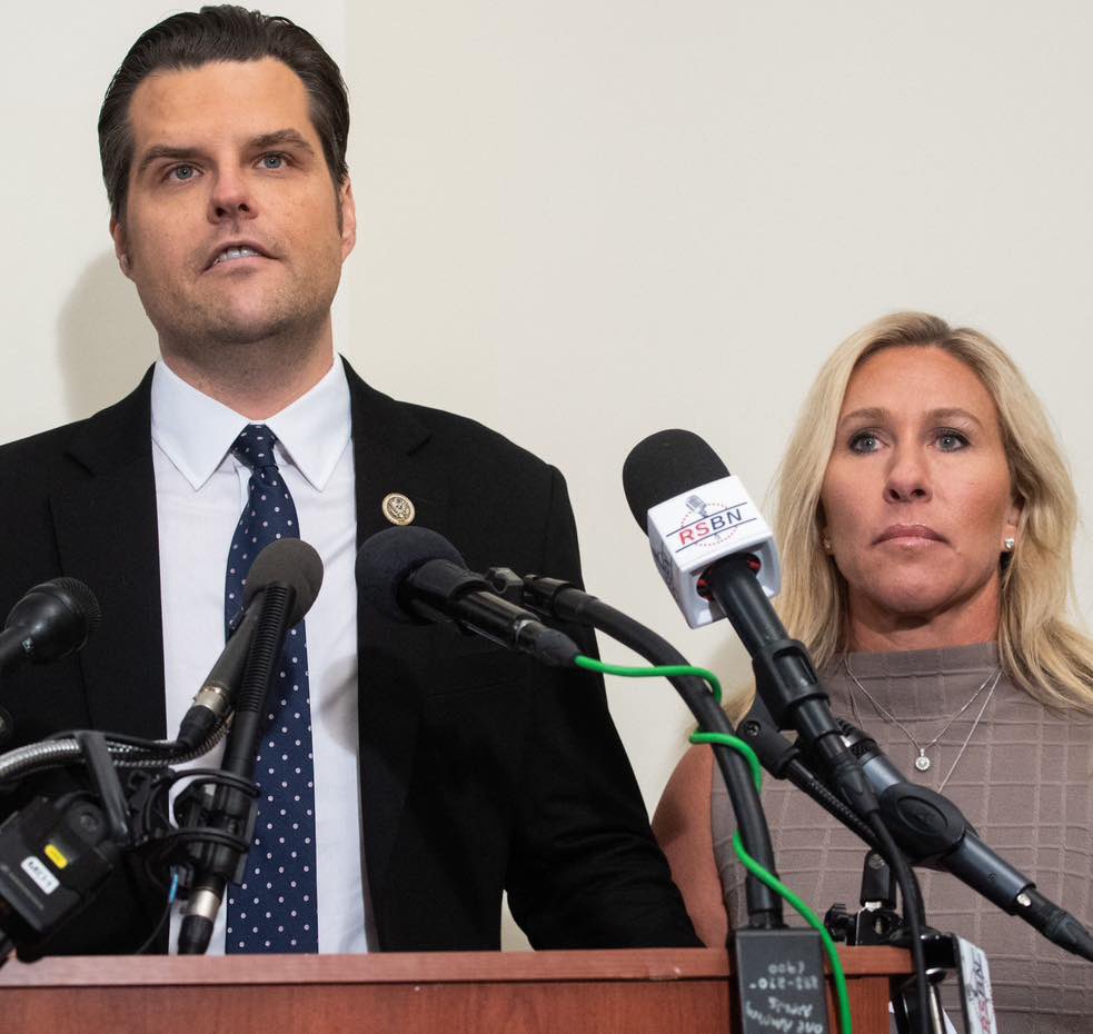 OccupyDemocrats's tweet image. BREAKING: Trumper Congress-members Matt Gaetz and Marjorie Taylor Greene sue Occupy Democrats.

 If you can’t beat them — or silence them — then sue them.

That seems to be the operative principle behind the lawsuit that Representatives Matt Gaetz (R-FL) and Marjorie Taylor…