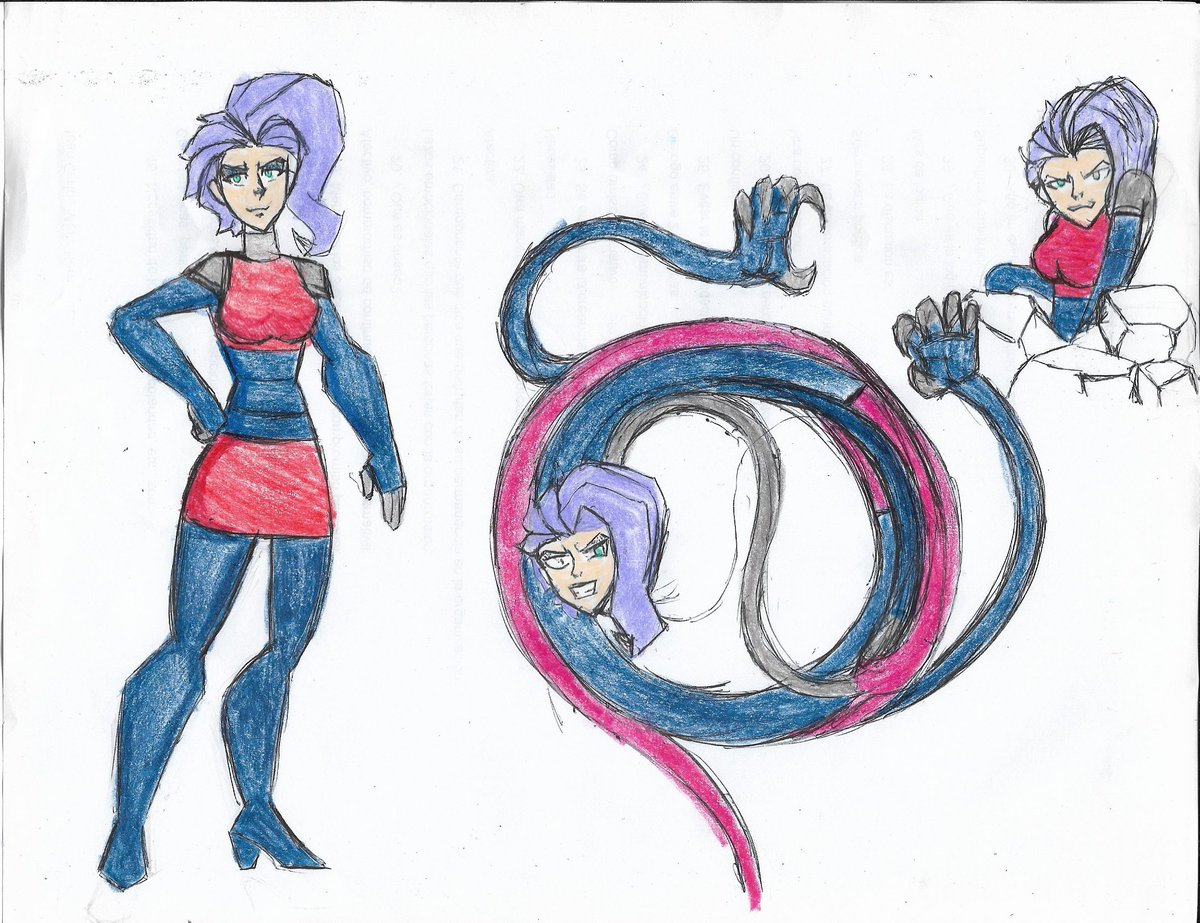 #stretchyartday #lwa #fanart 

#croixmeridies makes a cosplay of #Madamerouge from #TeenTitans
And now she is unstoppable to defeat akko

Ursula Callistis/Chariot can defeat her?
