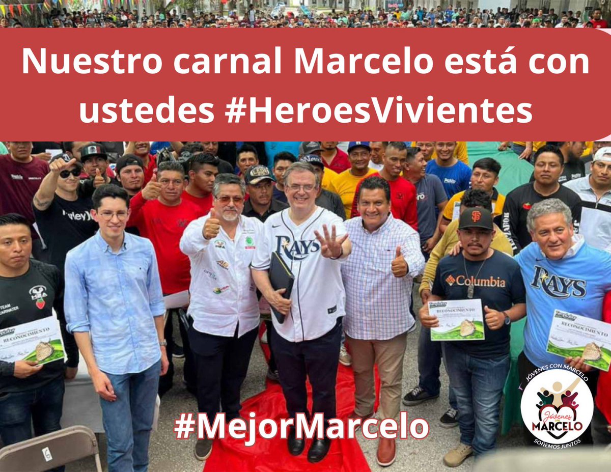 jorgecruzlpz's tweet photo. Nuestro carnal Marcelo Ebrard es el único que ha luchado por darle una voz a nuestros #HéroesVivientes en la Encuesta de @PartidoMorenaMx
Como el mismo lo dijo, “Somos un pueblo, somos un México"

Por eso y más #MejorMarcelo

#EncuestaParaTodos https://t.co/4u1RJp1Lkh