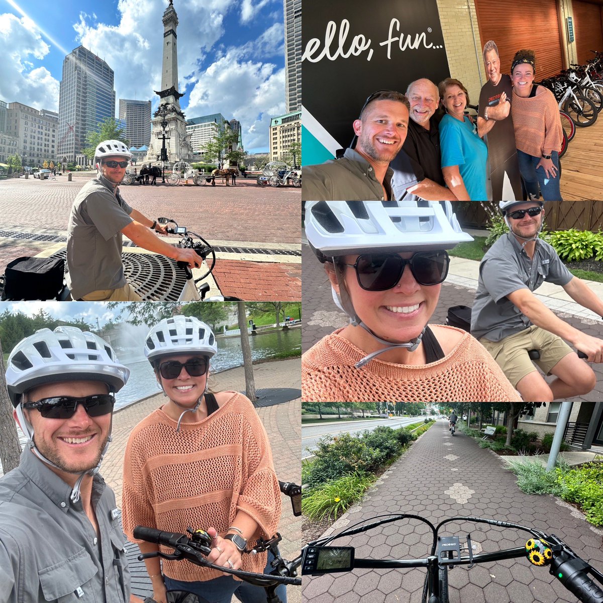 #PedegoIndy encouraged us to explore the Cultural Trail downtown this afternoon 🚲