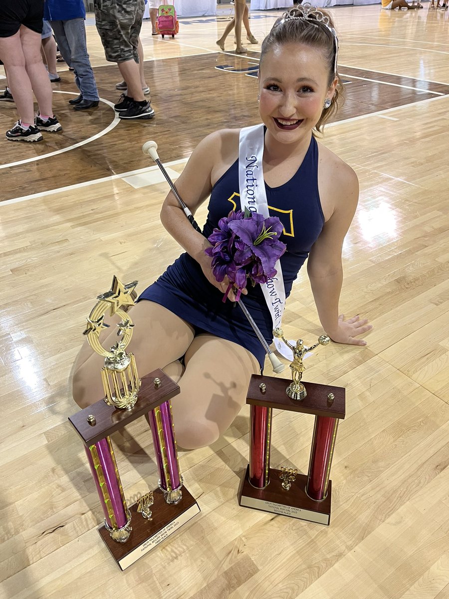 Congratulations to Head Majorette, Marissa Mitchell, on being named 2023 National Intermediate Show Twirl Champion 15-23!! We’re so proud of you! Go Bucs!! 💙💛
