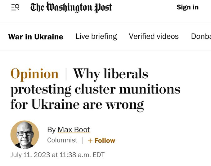 A skinhead called Max Boot. And they say there's no God.