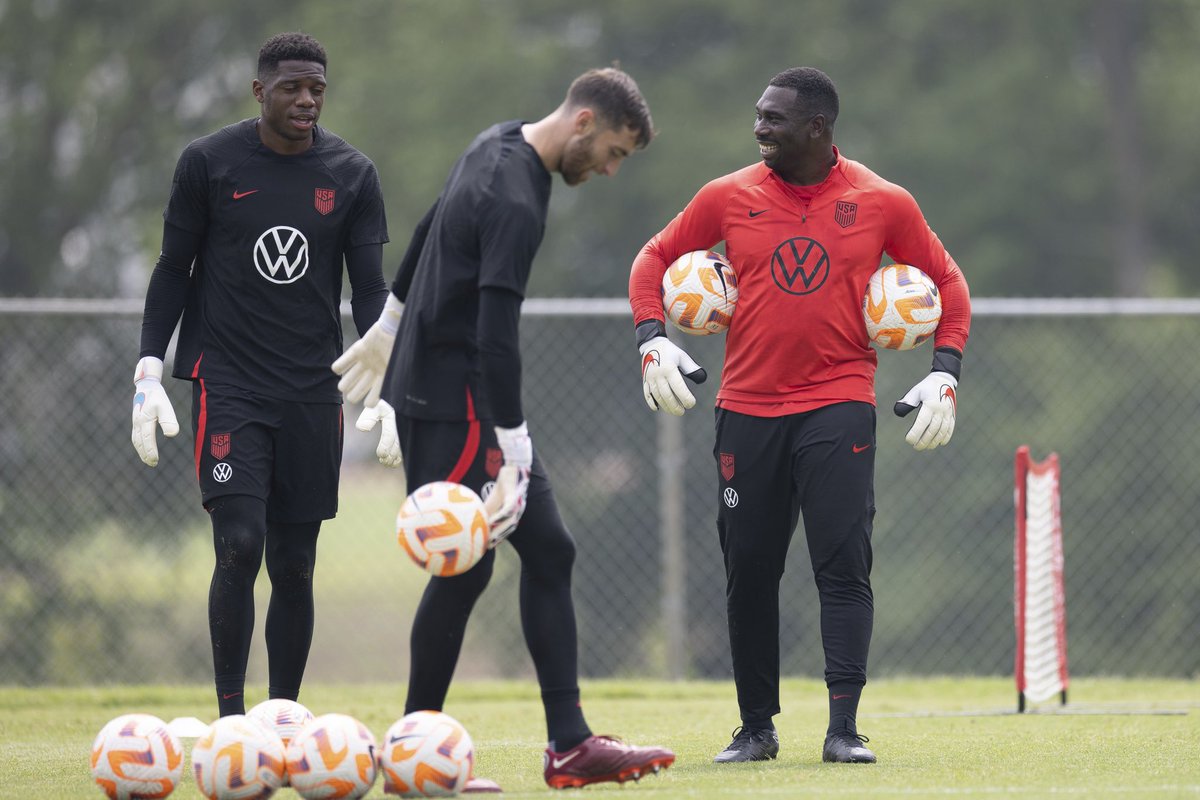 RTGACADEMY's tweet photo. I want to express my deepest gratitude to the US Men's National Team @usmnt and BJ Callaghan for giving me the incredible opportunity to coach in the Gold Cup. It has been an honor to be part of this journey and work alongside such talented individuals.
 
A special shoutout to our amazing goalkeepers Matt Turner @headdturnerr , Sean Johnson @seanjohngk , & Gaga Slonina @gabrielslonina Their dedication and hard work over the past few weeks have been truly remarkable & inspiring. They are great examples to young goalkeepers across the country. 🧤⚽

Although we fell short in the semifinals, I can honestly say that I had an unforgettable experience. The passion & comradery displayed by this team were second to none.

 I am forever thankful for the opportunity to contribute to the growth of American soccer and to be surrounded by such wonderful athletes. This journey has taught me valuable lessons and will always hold a special place in my heart. 🙌💙🇺🇸

📸 @johndortonphotography 
 
#USMNT #GoldCup2023 #Thankful # UnforgettableJourney