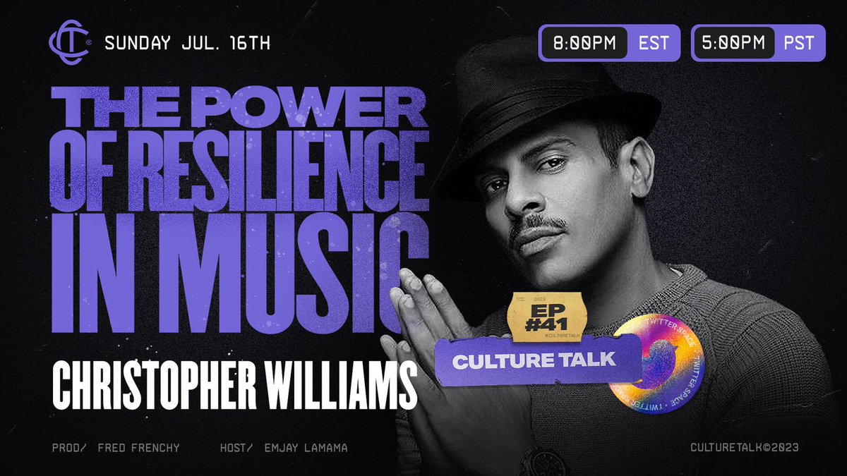 THECULTCARDS2's tweet photo. Set your reminders for 𝐂𝐮𝐥𝐭𝐮𝐫𝐞 𝐓𝐚𝐥𝐤 𝟒𝟏 with the multi-talented Christopher Williams! 🎵🎭 Join us as we delve into his mesmerizing music, including hits like "I'm Dreamin'," and explore the brilliance of his acting career showcased in movies like "New Jack City." 🎬 https://t.co/dI2n8EDf4z