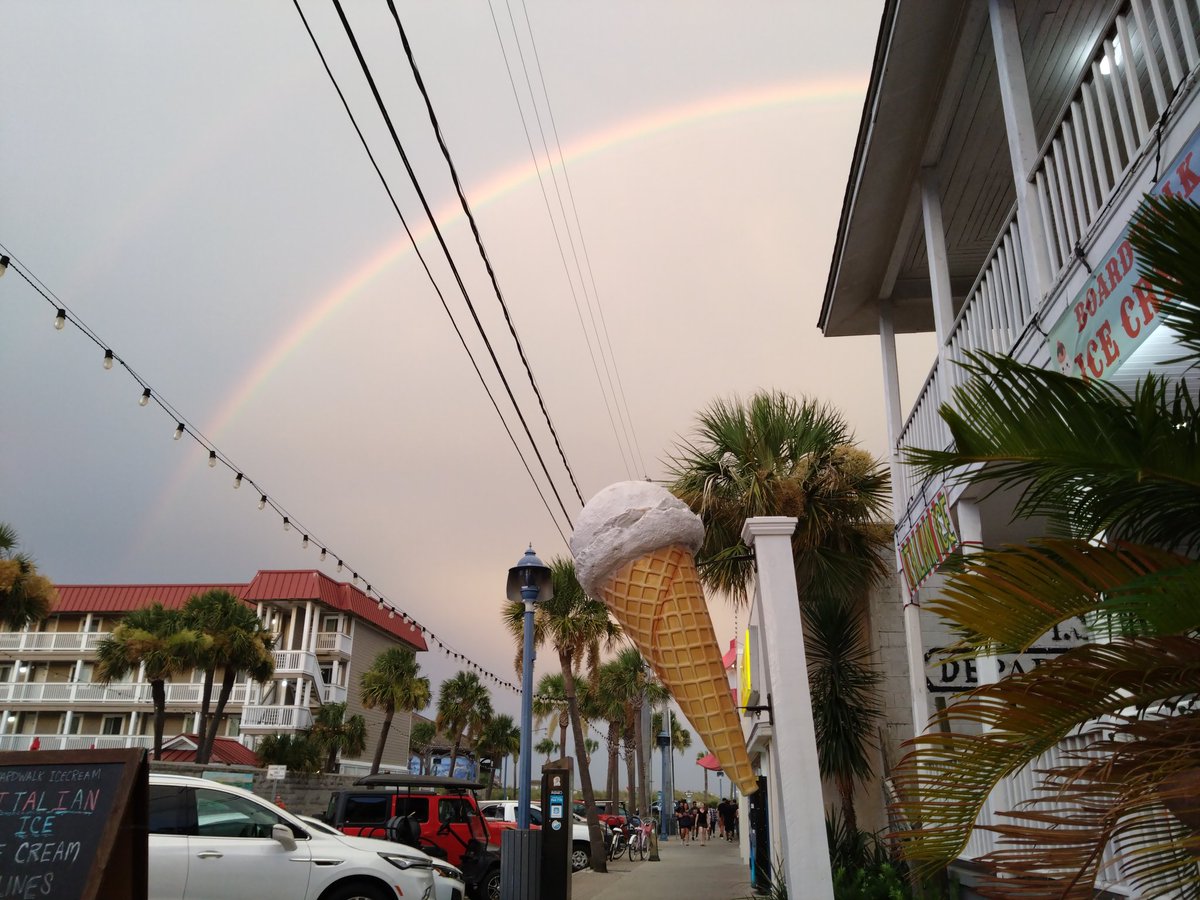 Found Boardwalk Ice Cream at the end of the rainbow on Tybee Island!
@AndrewGortonWx @jnelsonWJCL @spann @VisitTybee @cityoftybee