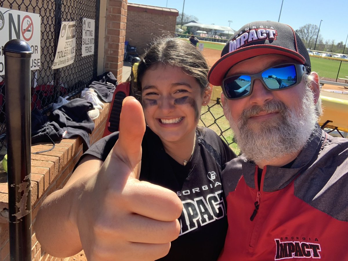 HaleyCurtis2025's tweet photo. Haley’s dad here..  @GeorgiaImpact07 played their last game today. They weren’t just a team but Haley’s best friends that played softball with her. I loved every minute of practice and games being around these amazing girls and families. We will cherish all the memories ❤️🖤❤️ https://t.co/BQEg4Pd2im