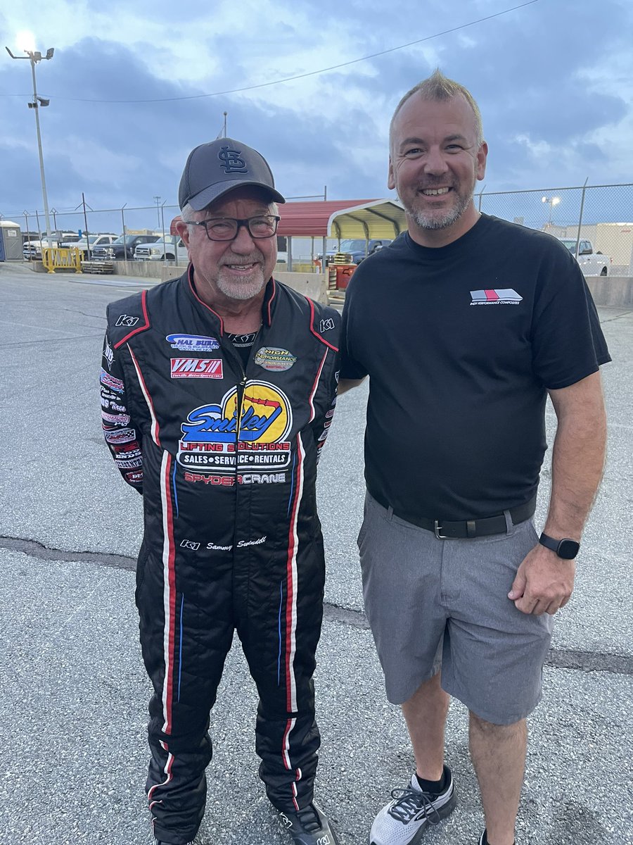 Nothing like a random visit to <a href="/seekonkspeedway/">Seekonk Speedway</a> and running into <a href="/1sam91/">Sam Swindell</a>, King XXIX! 

Good luck to everyone <a href="/EldoraSpeedway/">ELDORA SPEEDWAY</a>! Sammy is #stillwinning — he won his heat race at Seekonk!

<a href="/EricWalls85/">Eric Walls</a>