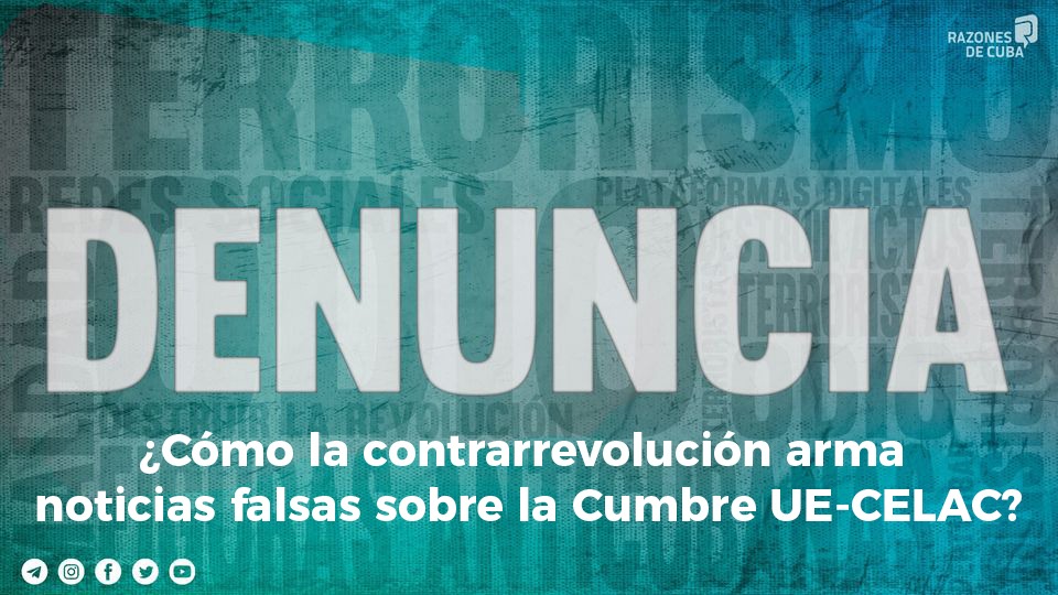 Nueva denuncia de <a href="/razones_dc/">Razones de Cuba</a> cómo desde EEUU y partidos de derecha en España intentan entorpecer las relaciones bilaterales entre Cuba y la Unión Europea. Pretenden empañar la imagen de Cuba en la cumbre de los pueblos. Toda una operación enemiga desmantelada. #CumbreCelacUE