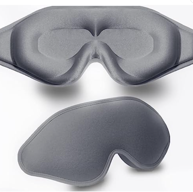 rhymeswithvery's tweet photo. I think this is my first #disabilityhack! The direct pressure & weight of my noise-canceling earphones is becoming too much--probably b/c I have to wear them all the time now--so I put my thick/firm eye mask on like a headband & settle my headphones over that. So much better! https://t.co/F6zqcvGHj7