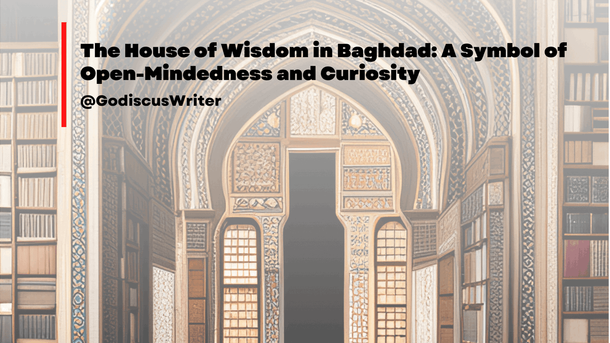 GoDiscusCom's tweet image. The House of Wisdom was a symbol of open-mindedness and curiosity. The scholars there were not afraid to question the status quo, and they were willing to learn from people of different cultures and backgrounds. read more : 
godiscus.com/blog/The-House…
#History #Curious #KNOWLEDGE