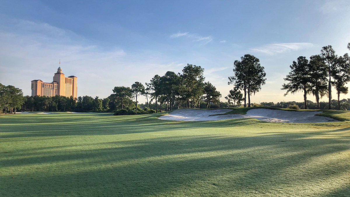 Joshua_E_Kelley's tweet photo. Saturday catchup mowing. Been battling rain all week and fell behind mowing. Luckily didn’t get any rain overnight and was able to mow out the golf course. Hope to get practice facility caught up tomorrow. #GolfCourseSuperintendent
#DogsofTurf #GolfCourseDog https://t.co/SkdX4mEVwU