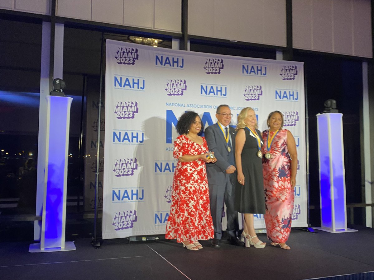 Such an honor to be at #NAHJ2023 to see our beloved @dallasnews friend @ajcorchado inducted into the Hall of Fame along w his wife @AngelaKBorder