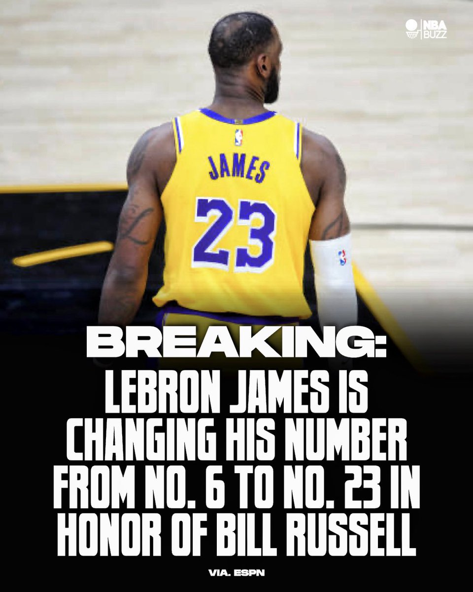 lebron james changing number