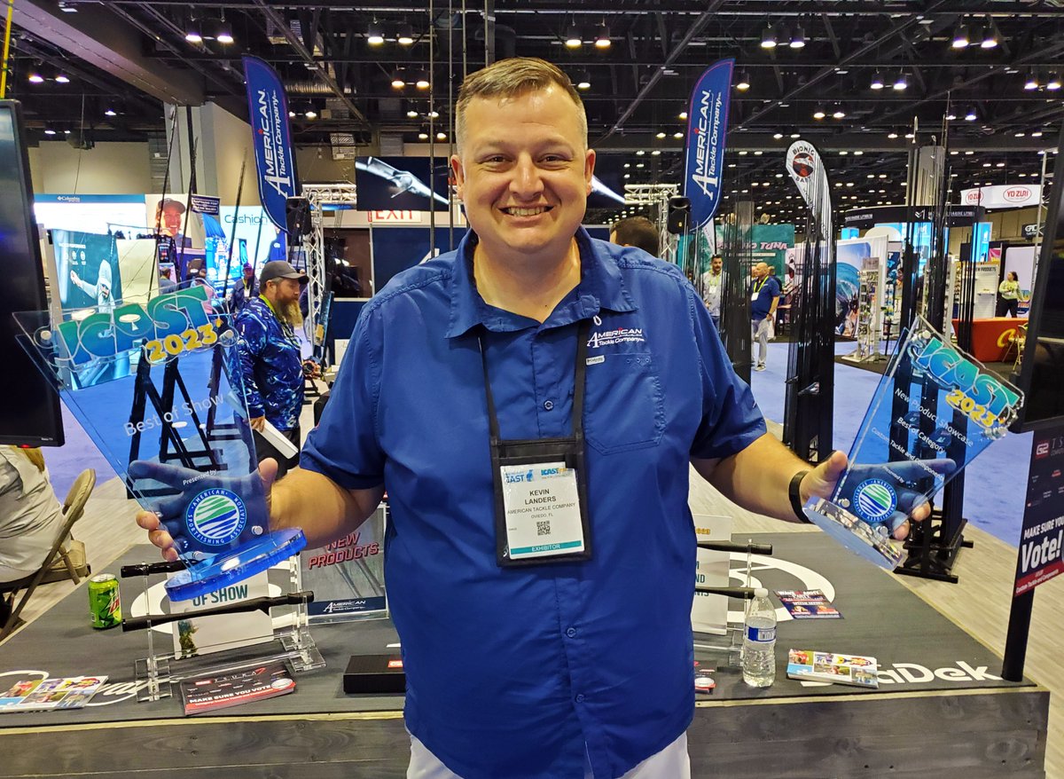 Congratulations to Kevin Landers and the American Tackle Company whose custom rod component: the Tsuka 2 Complete Carbon Handle won the ICAST 2023 Best of Show Award for this year's New Product Showcase which included 1,087 new products from 292 companies. #icast2023 #ATC