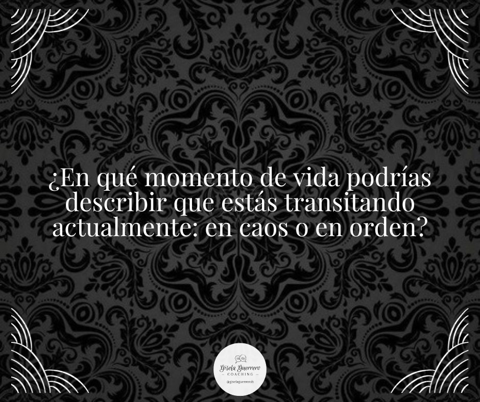 giselaguerreroh's tweet image. Respóndete a ti mismo:

¿En qué momento de vida podrías describir que estás transitando actualmente: en caos o en orden?

#PreguntaDeLaSemana 🤔