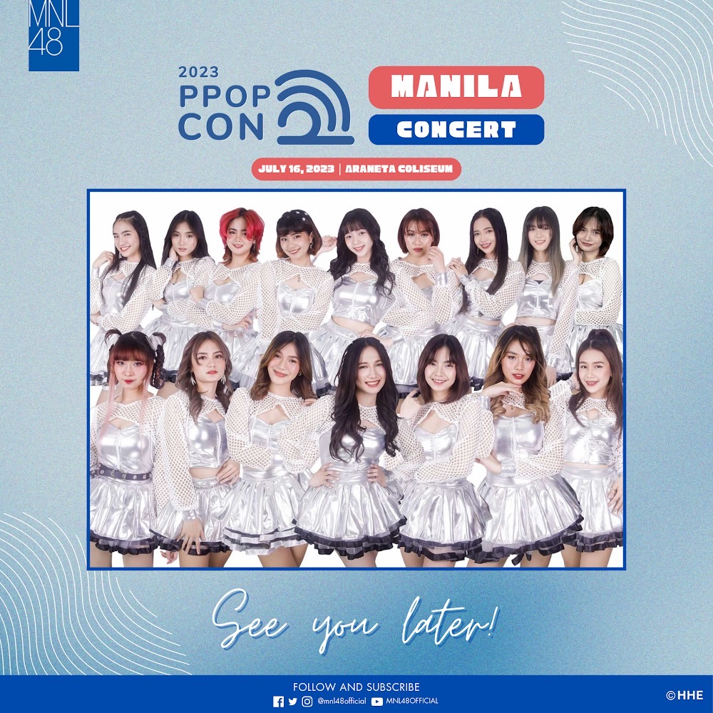 Everybody is on fire today, in spite of the rain, as we gather to celebrate the day with great music with other PPOP groups. See you later guys and keep safe! 💙💛

#MNL48 #PPOPCONMANILA2023