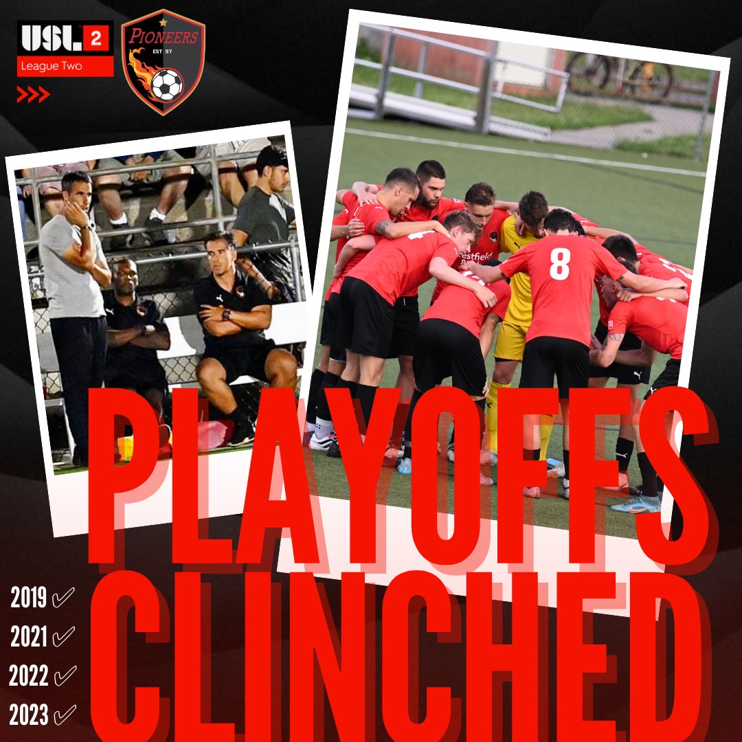 WMassPioneers's tweet photo. For the 4th consecutive year we will be playing the most important instance of the USL2
Thank you players and coaching staff, who worked hard every day to honor the Pioneers jersey.
Also, thank to all those who respect and follow the identity our historic club.
VAMOS PIONEERS!❤️‍🔥 https://t.co/KQaFtYNqpS