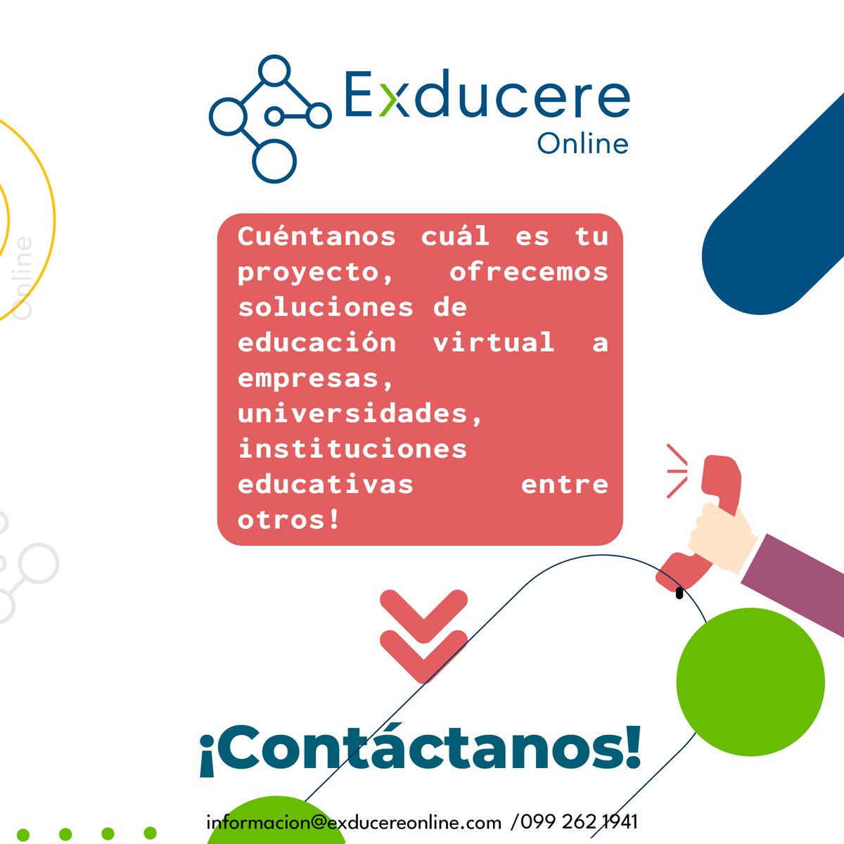 ExducereOnLine's tweet photo. ¡Descubre el poder del aprendizaje en línea con Exducere Online! 🌟💻 Con nuestra plataforma en la nube de AWS y un equipo certificado a tu lado, obtendrás una experiencia educativa excepcional en Moodle. 🎓💡 Prepárate para alcanzar tus metas.  #exducereonline #moodleecuador https://t.co/BXlBbxr19h