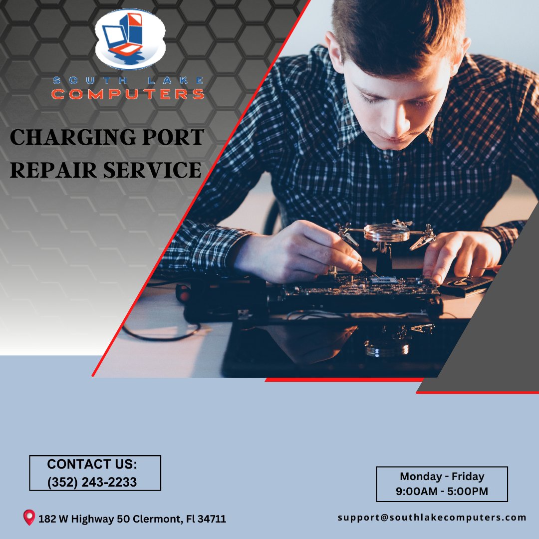 ⚡ Is your device's charging port giving you trouble? We've got the solution for you! Our expert technicians provide reliable charging port repair services to get your device powered up again. Say goodbye to loose connections and frustrating charging issues.